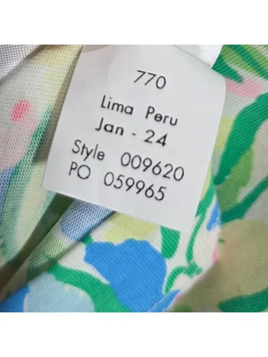 Lilly Pulitzer Dress Large Belden Elbow Sleeve Grove Garden Beachy Tropical - Picture 8 of 11